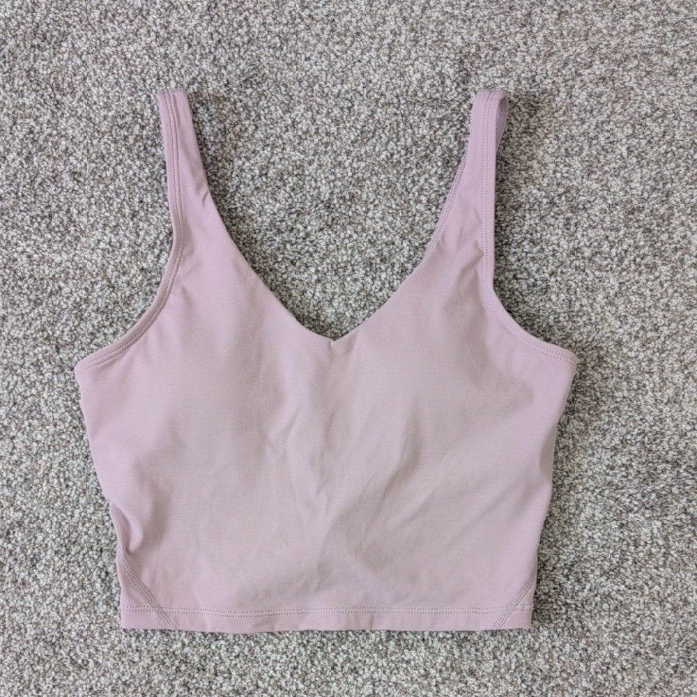 THE GYM PEOPLE Longline Sports Bra – Light Purple (S)
